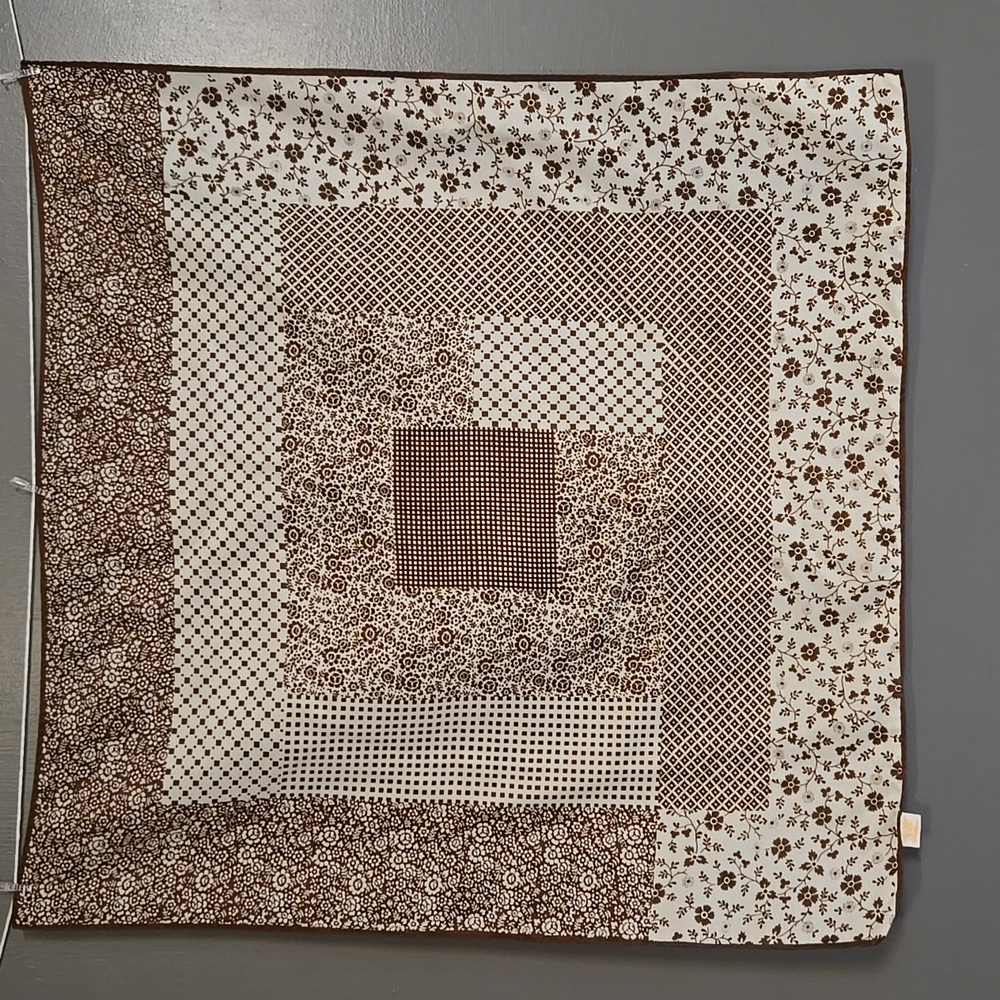 Brown Patterned Scarf